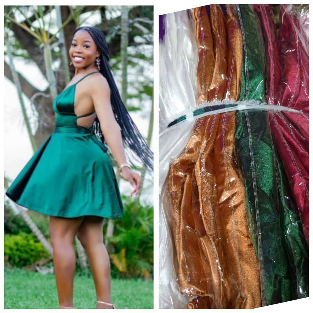 Robe Cocktail Satin Femme