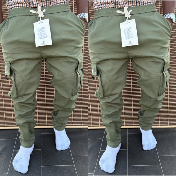 Pantalon cargo homme kaki