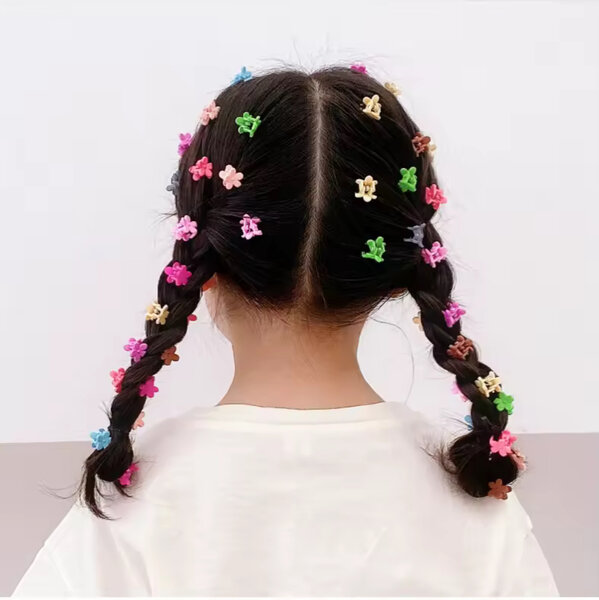 Pinces à cheveux fleurs colorées