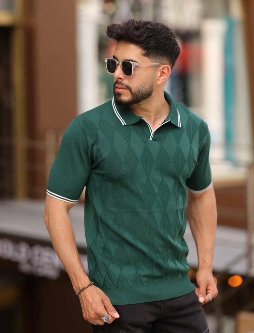 Polo de golf à motifs élégant