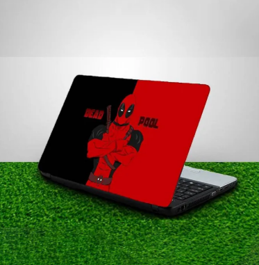 Dead Pool Laptop Back Skin Sticker-Laptop Back Skin-Laptop Skin Vinyl Sticker Decal, 13 13.3 14.6 15 15.4 15.6 inch Laptop Skin Sticker Cover For All Laptops
