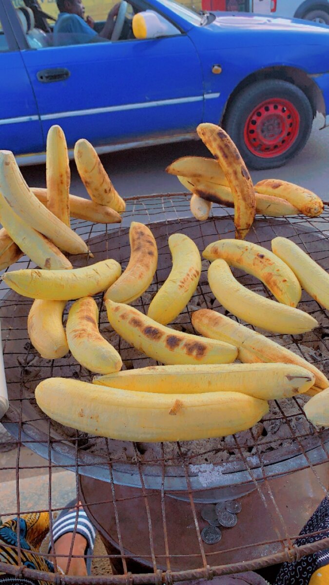 Banane plantain braisé