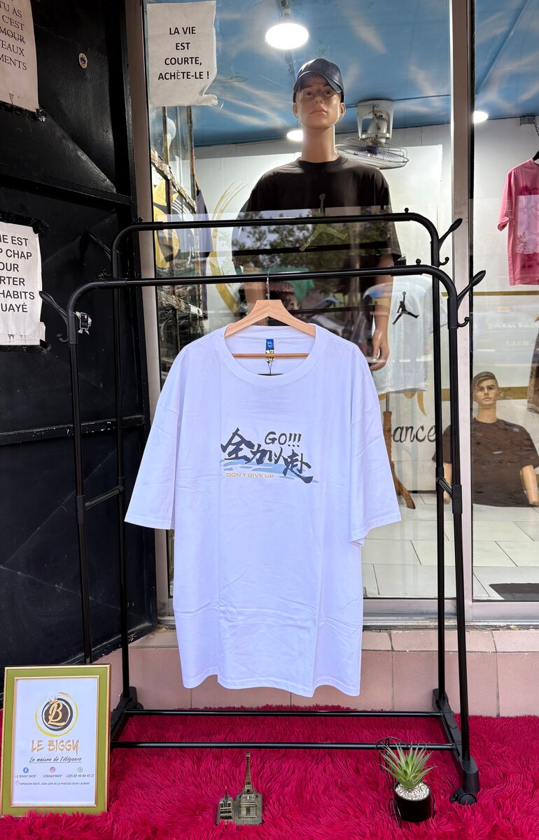 T-shirt imprimé blanc tendance