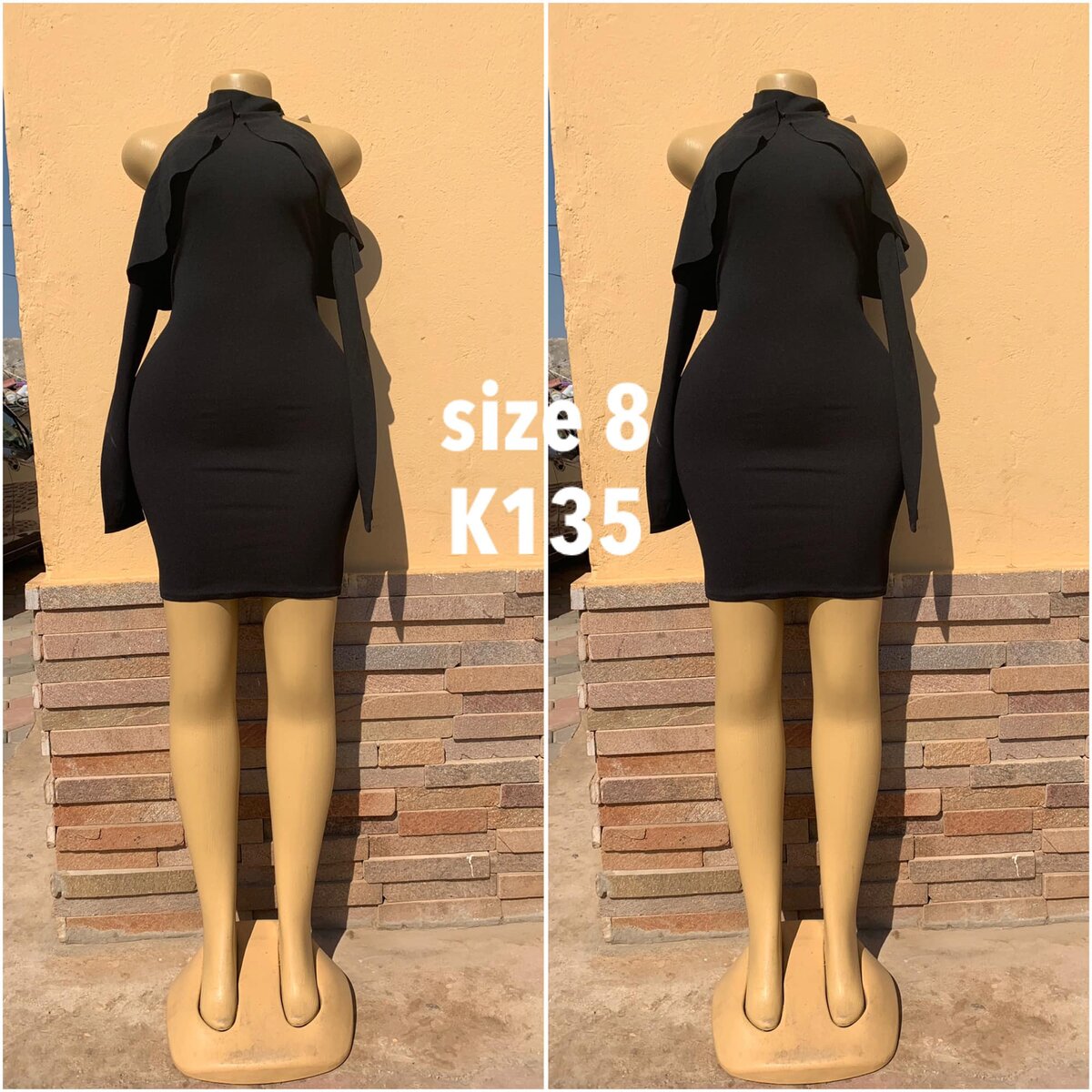 Black sleeveless dress size 8