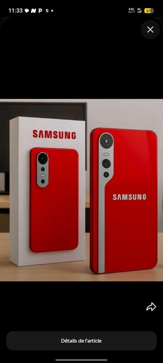 Samsung Smartphone Rouge