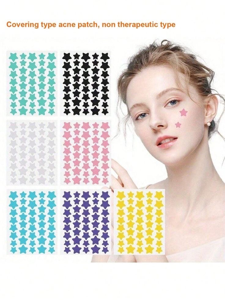 Patch anti-acné étoilé coloré