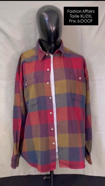 Chemise à carreaux XL/2XL