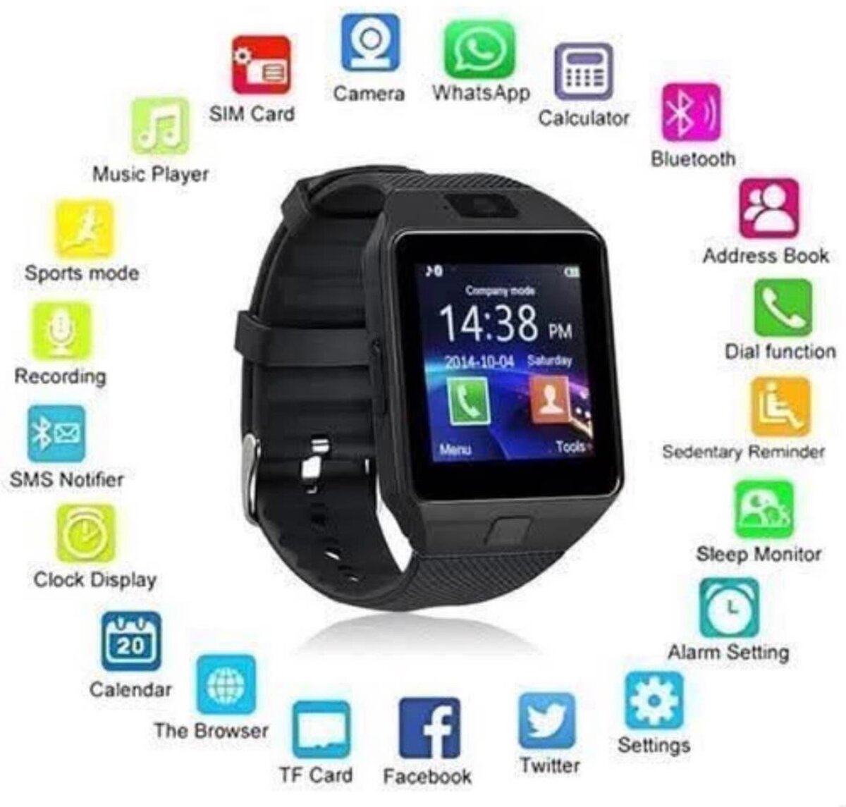 Montre Connectée Bluetooth SIM