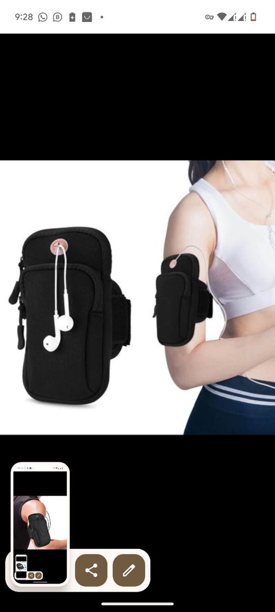 Sports Arm Band Phone Holder Gym Running
