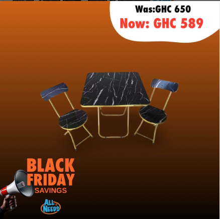 Foldable table and chairs