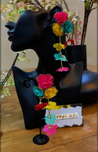 Boucles d'oreilles florales