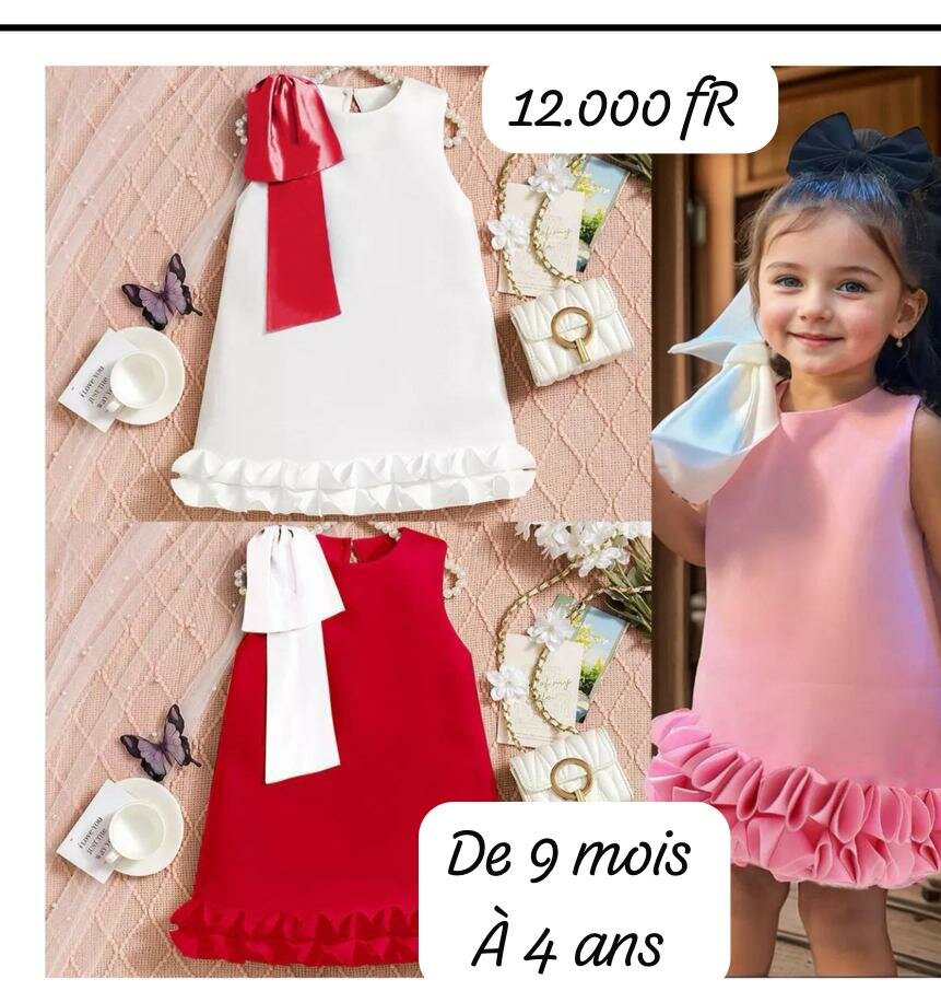 Robe enfant élégante fleur