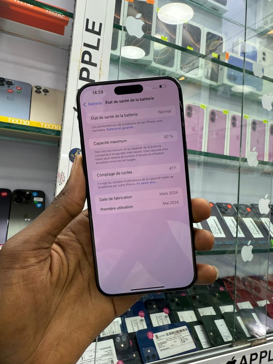 Disponible 15 Pro Max 256go CE