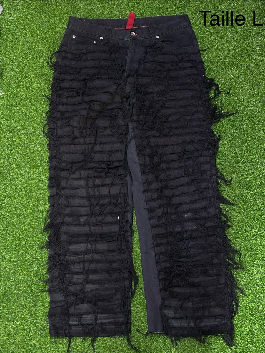 Pantalons en denim extravagants