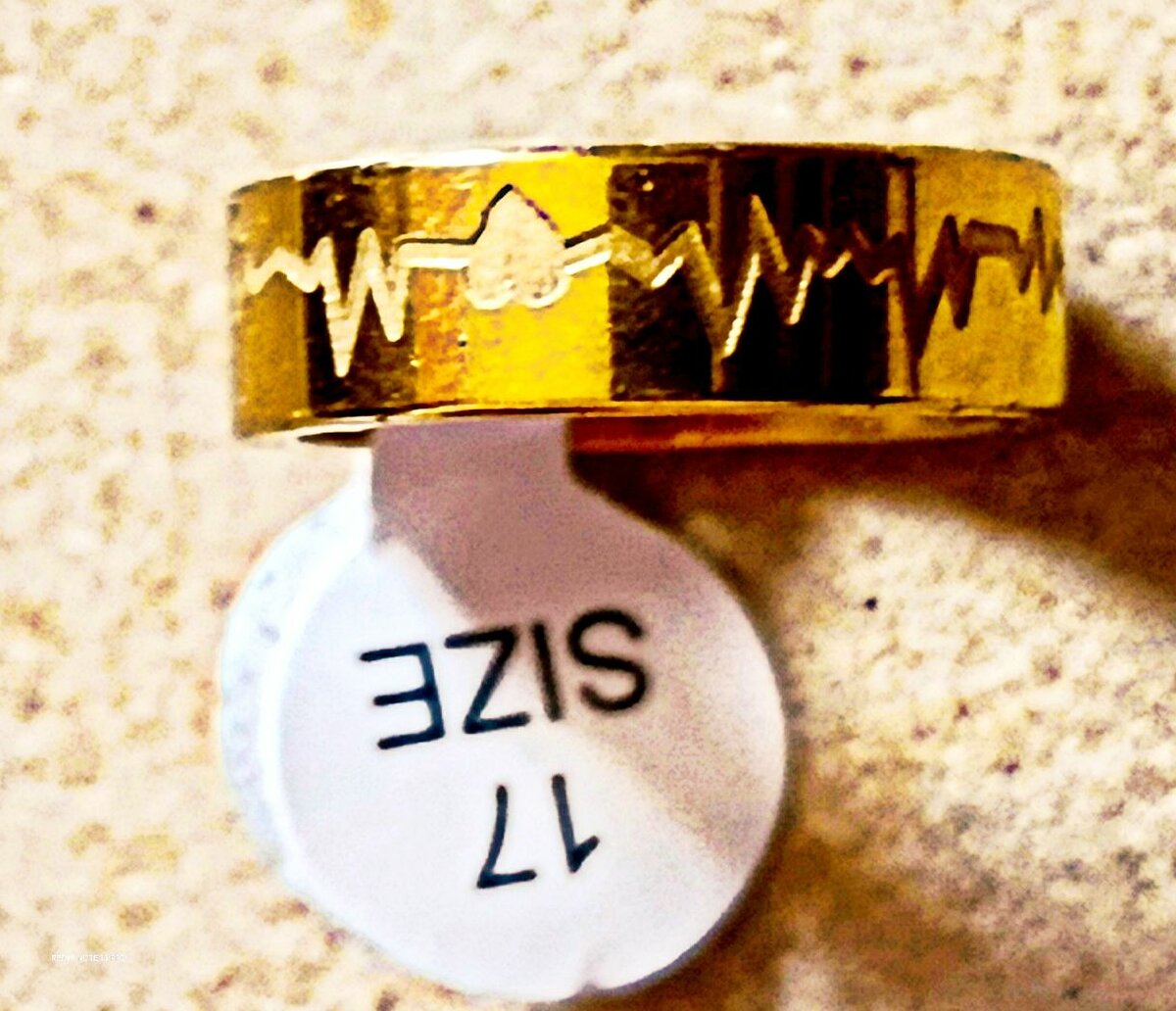 Bagues Couple Ondes Cardiaques