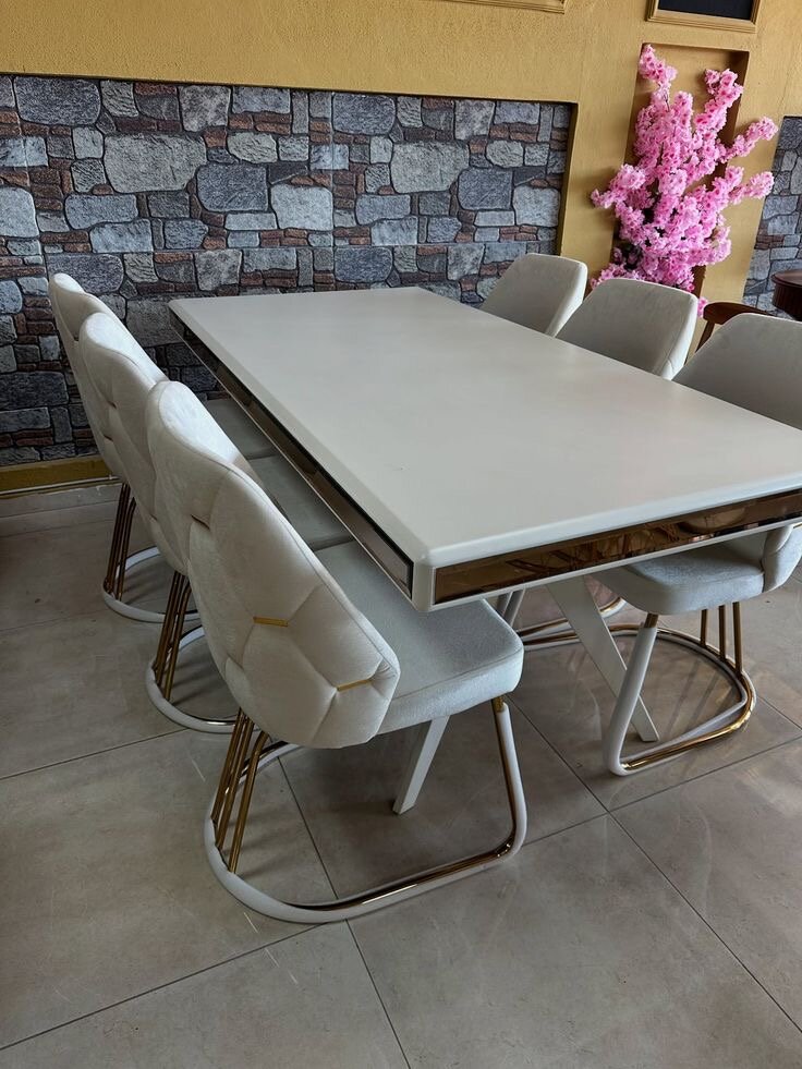 Table à manger moderne blanc