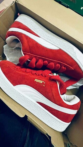 Baskets Puma classiques rouges