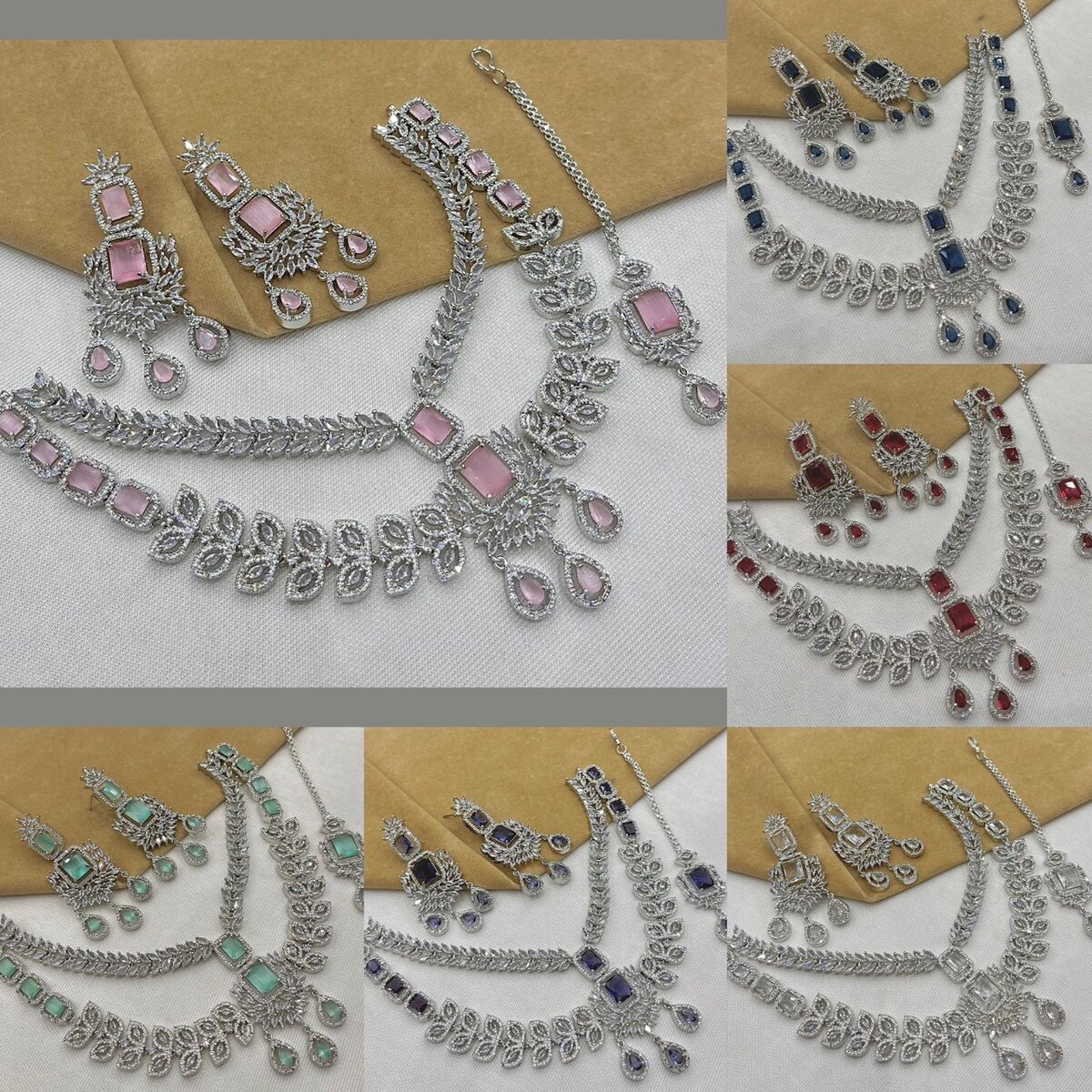 American Diamond Set with Zircon Stone