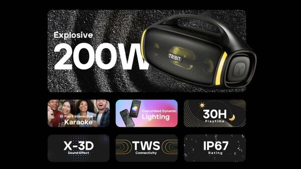 Enceinte Bluetooth Tribit 200W