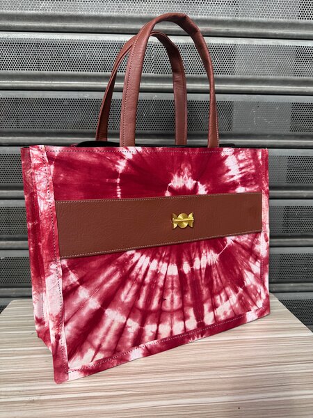 Sac cabas en toile design africain