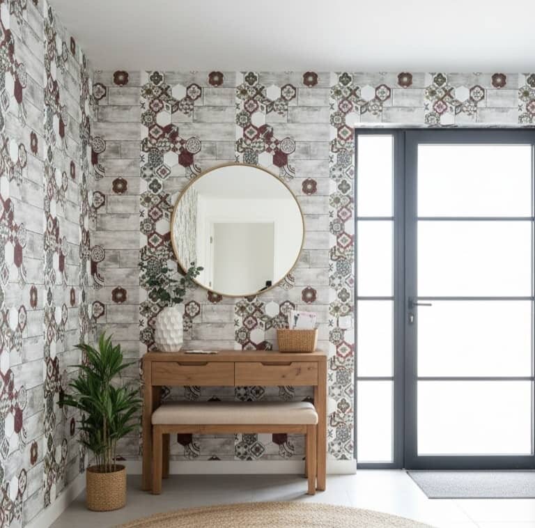 Papier Peint Hexagonal Vintage