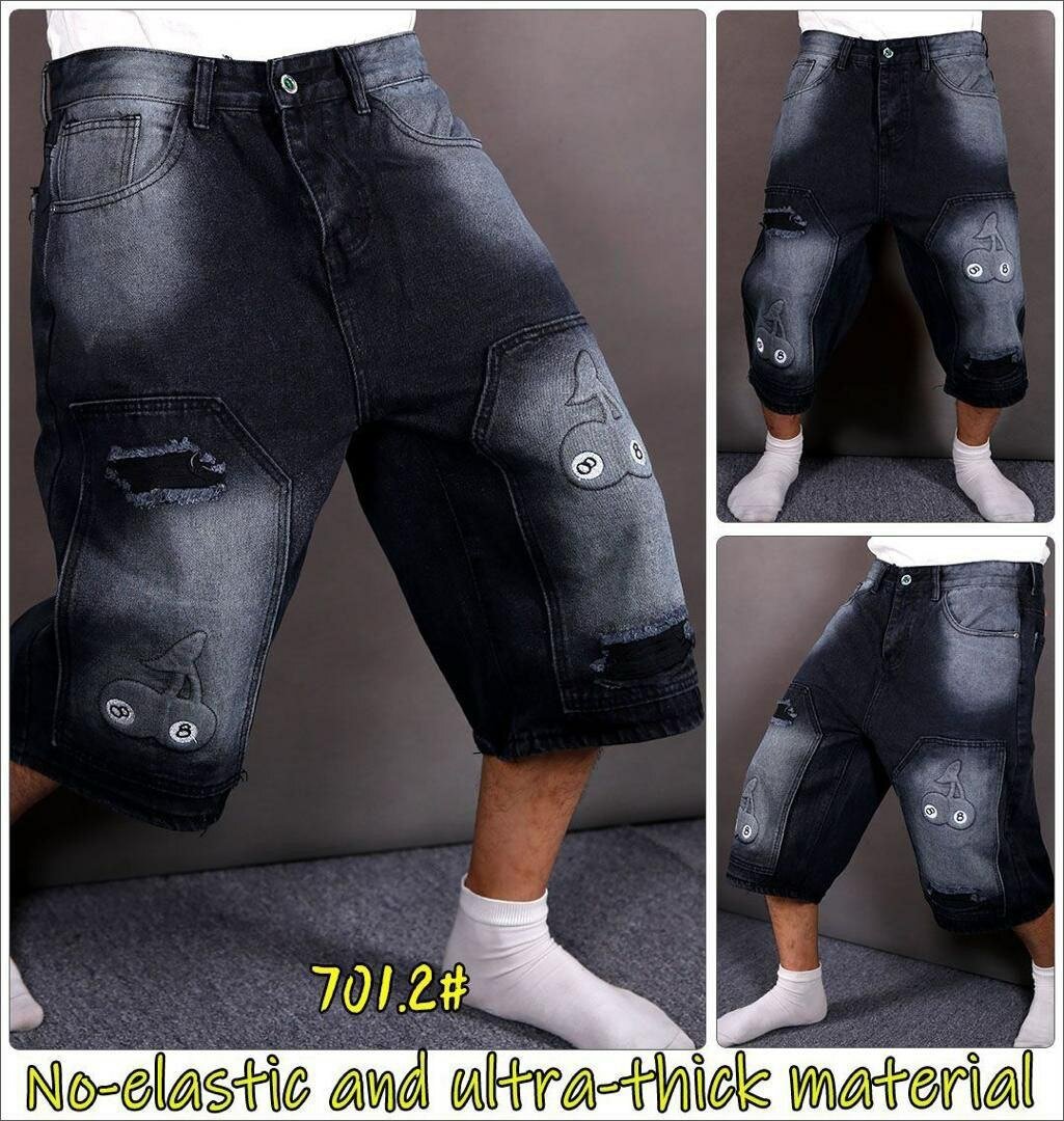 Pantalons courts épais en jean