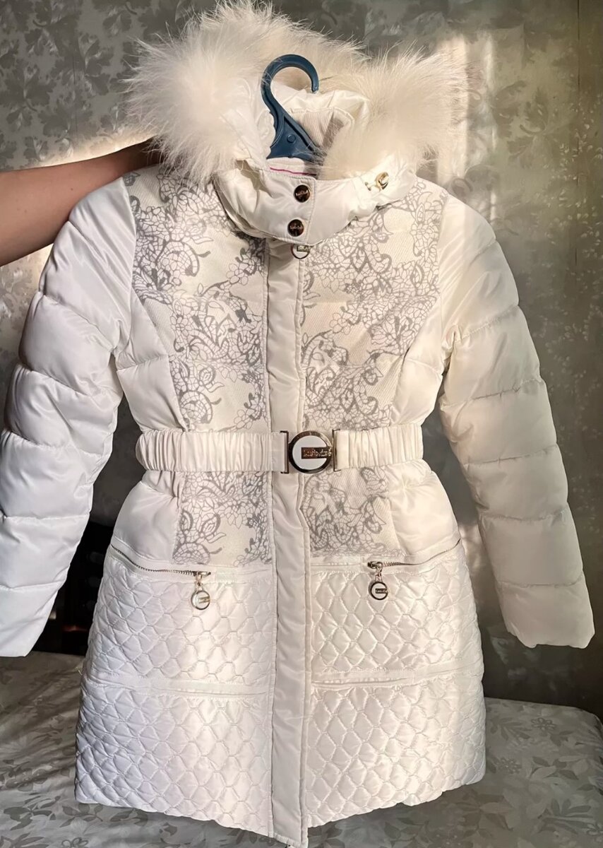 Тёплое пальто на девочку