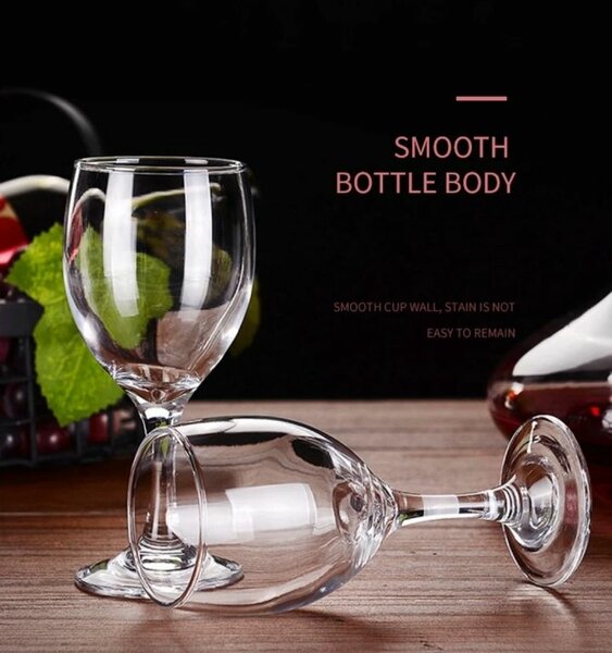 Verre à vin en cristal transparent