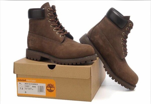 Bottes en cuir imperméables homme