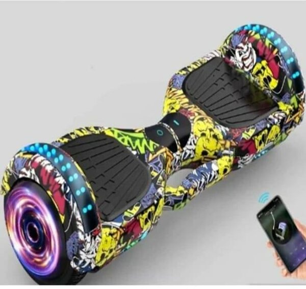 Hoverboard graffiti lumineux