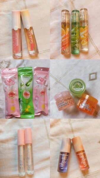 Lip gloss, Lip oil, Lip serum, Lip balm