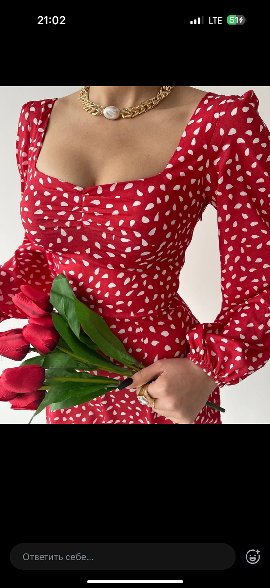 Платье в горошек