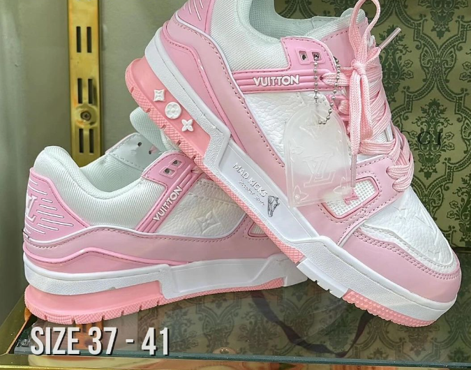Pink & white Nike sneakers