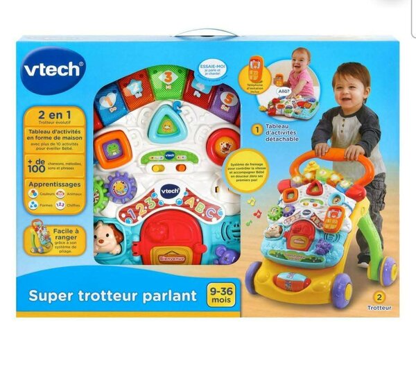 Trotteur parlant 2 en 1