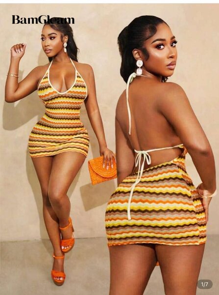 Robe Dos Nu Élégante Femme