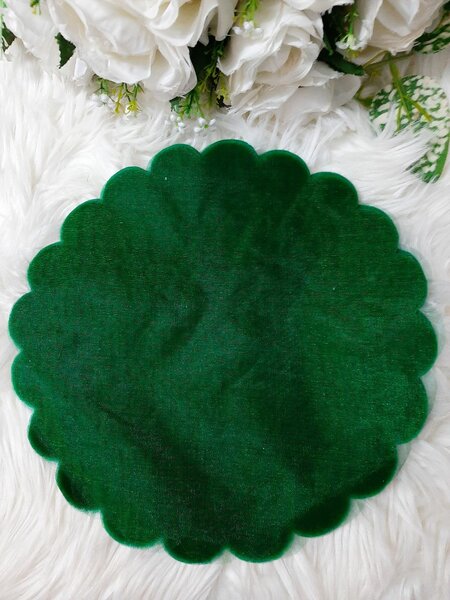 Tulle simple vert emeraude