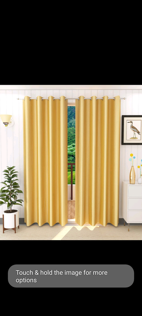 Plain curtains one colour