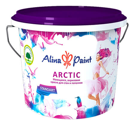 (15кг) «Alina Paint» Арктик белая моющаяся