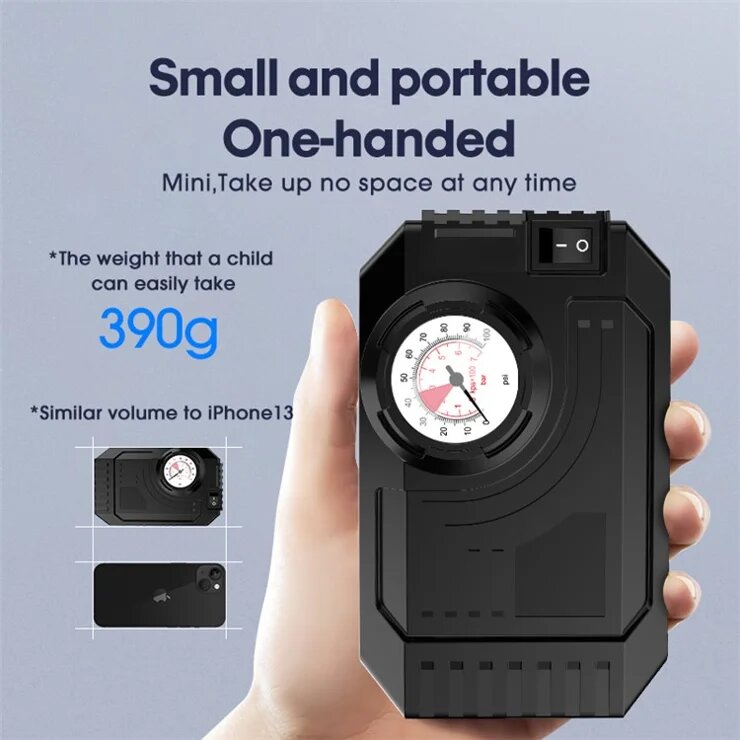 CARSUN Car Air Compressor 12V Portable Electric Car Tire