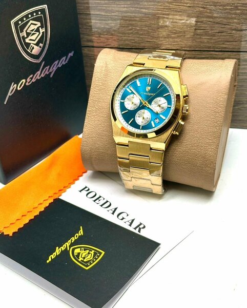 Montre bracelet doré Poedagar