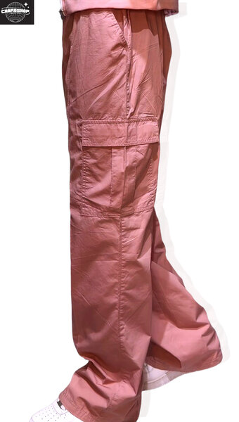 Pantalon cargo rose