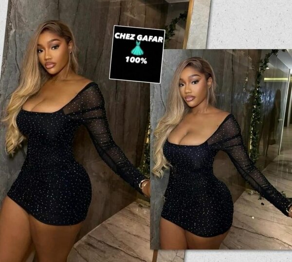 Robe Noire Éblouissante