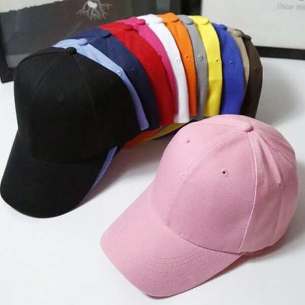 Casquettes colorées unisexes