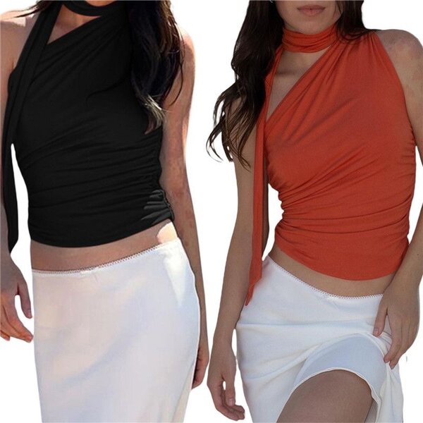 Top asymétrique élégant femme