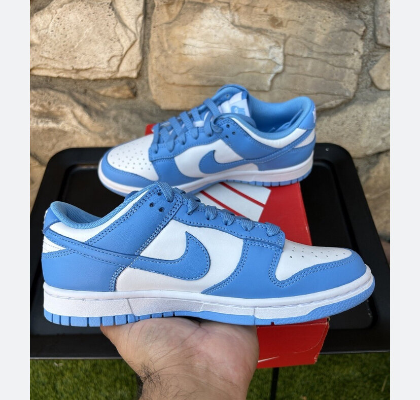 Baskets basses bleu et blanc