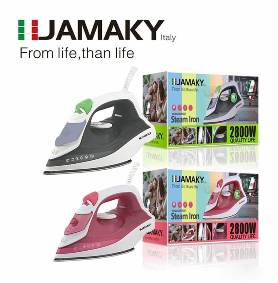 CERAMIC GLAZED PLASTIC SOLE PLATE STEAM SPRAY STEAM IRON