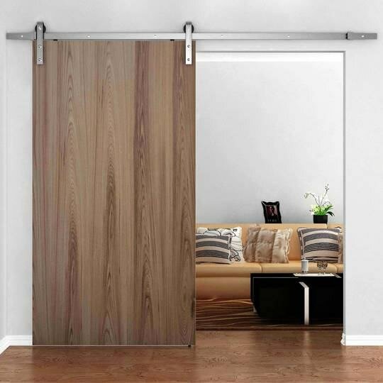 Porte coulissante en bois moderne