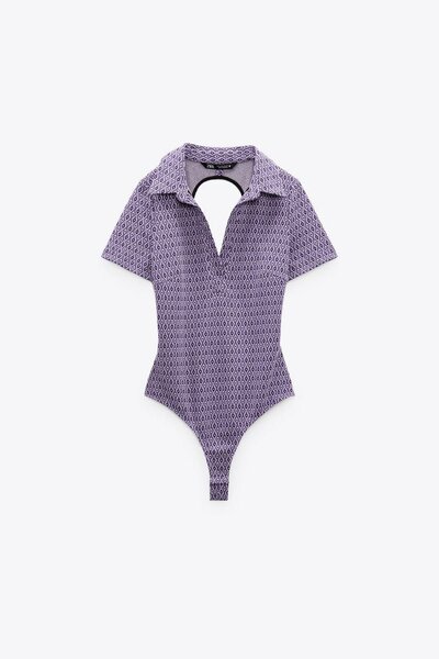 Body élégant en tricot à col