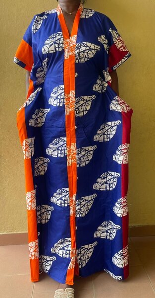 Robe africaine chic en wax