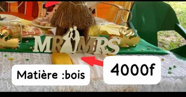 Décoration Mr & Mrs Bois Doré